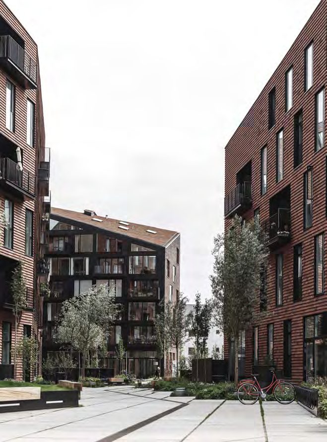 Brick residential courtyard precedent